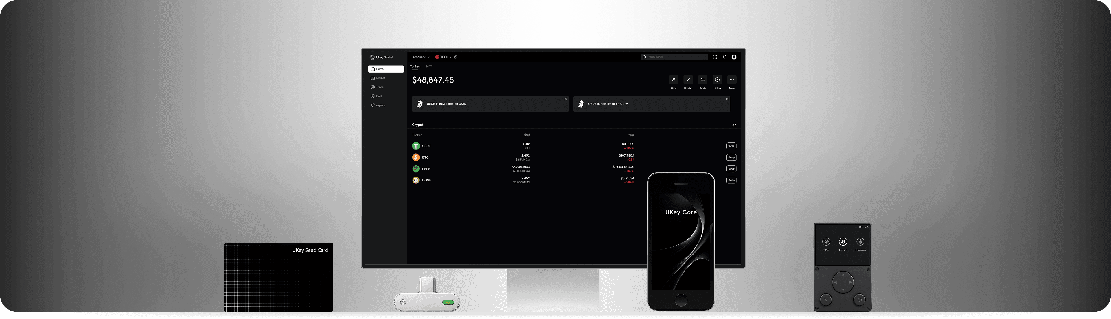 UKey hardware wallet accessories