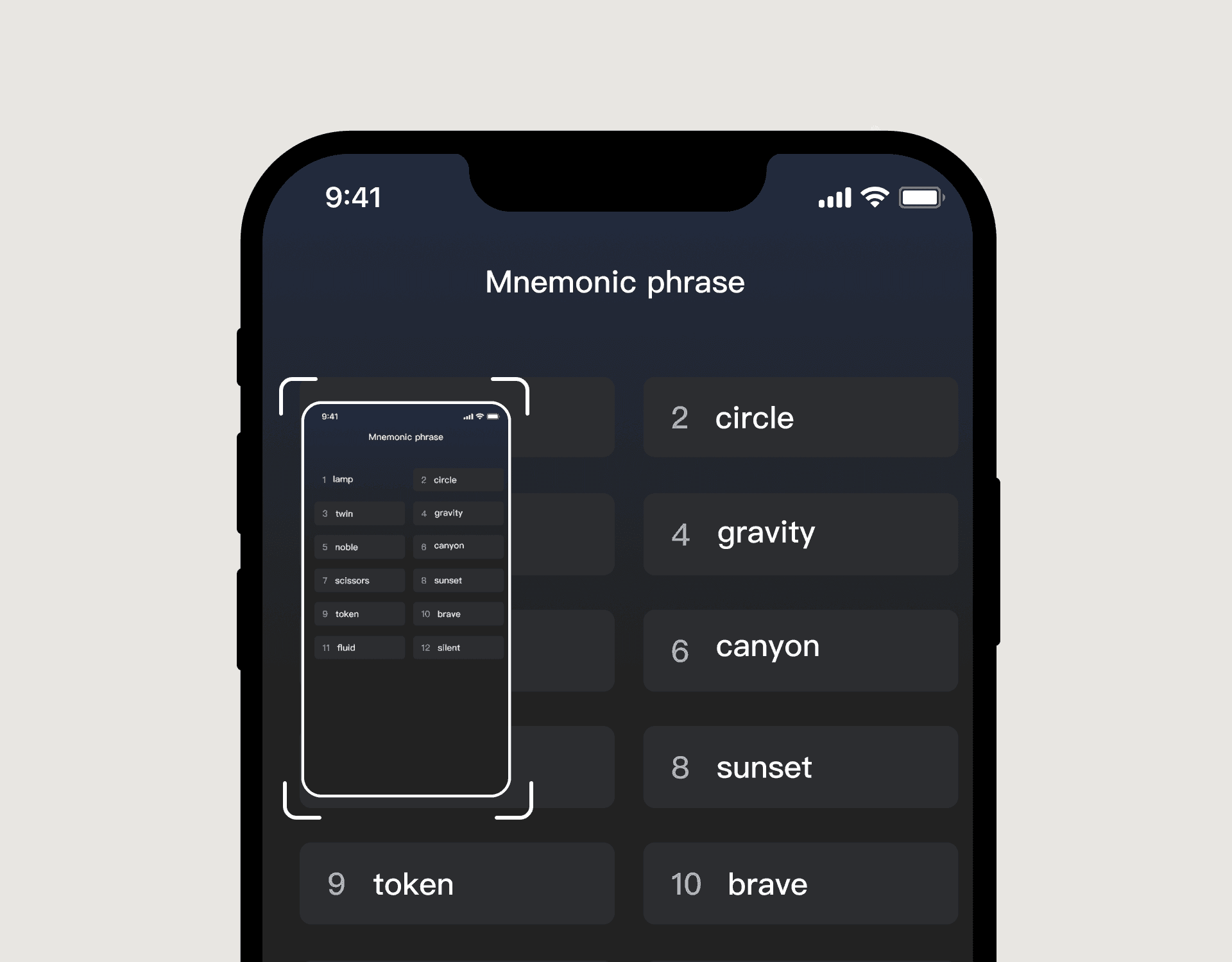 Sauvegarder les phrases en captures d'écran
