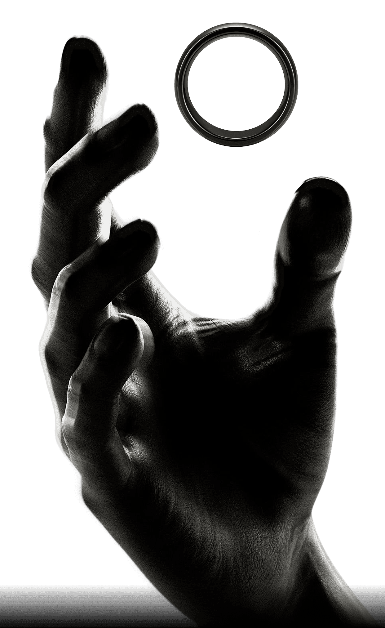 UKey Seed Ring NFC hardware wallet worn on hand