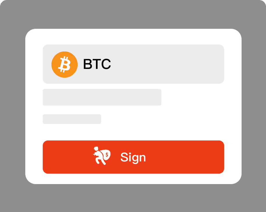 Transferencia de tokens involucrada